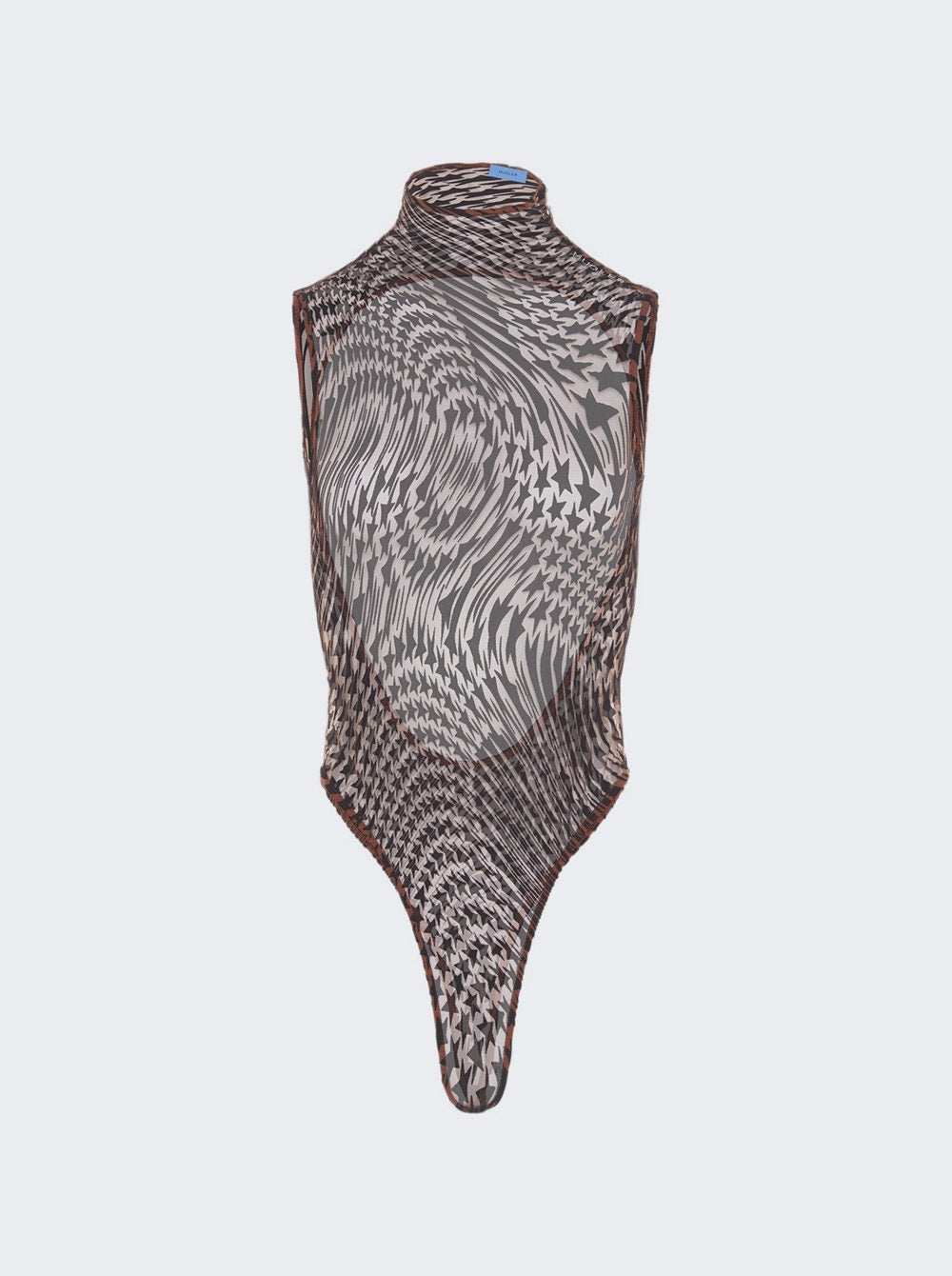 Star Print Bodysuit | Nude 02 & Graphite