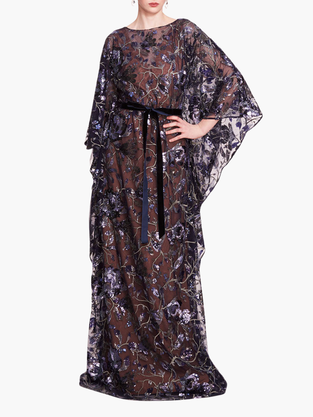 Climbing Vines Kaftan Gown | Crystal Ocean