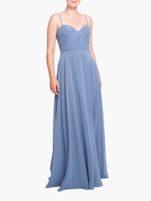 Verona Bodice Detail Gown | Slate Blue