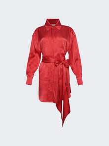 Women | Alexandre Vauthier | Mini Shirt Dress | Daring Red