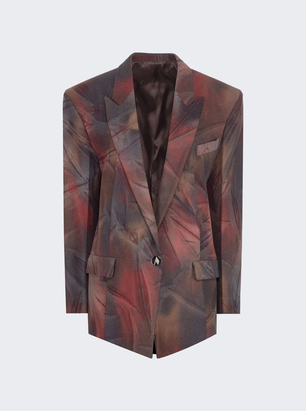 Women | The Attico | Glen Short Blazer Coat | Shaded Brown