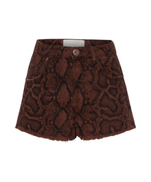 Bonitas High Waist Denim Shorts | Python