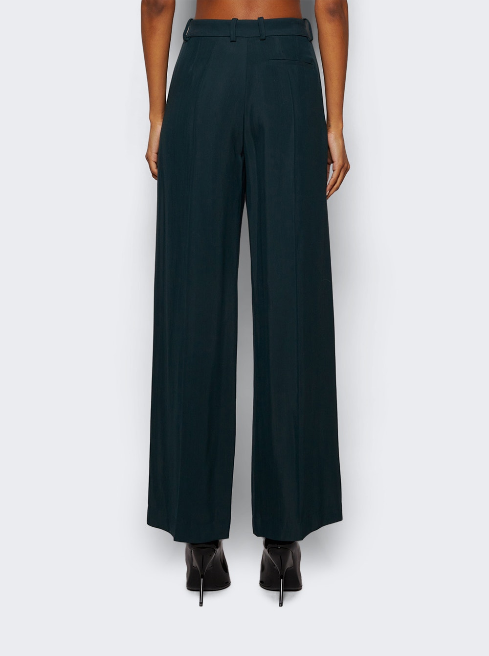 Women | Mugler | Cut Out Trousers | Dark Green