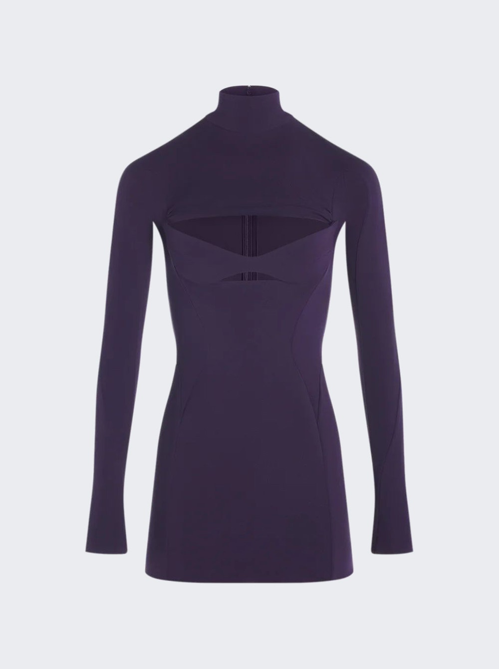 Women | Mugler | Cut Out Mini Dress | Dark Violet