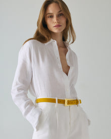 No. 10 Belt | Mustard Suede/Gold