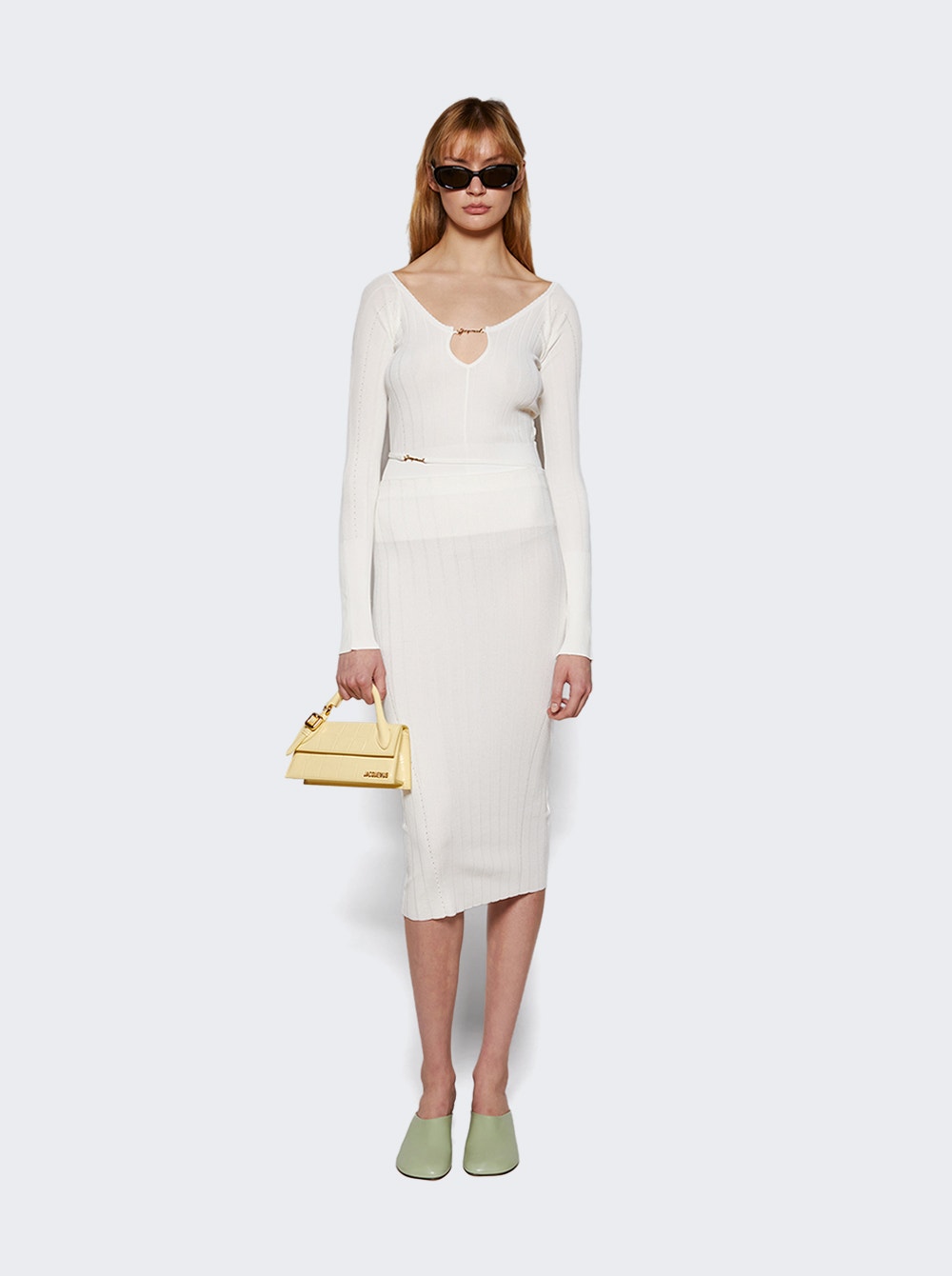 Women | Jacquemus | La Jupe Pralu Skirt Off | White