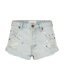 Bandits Low Waist Denim Shorts | Archived Florence Painted Blue