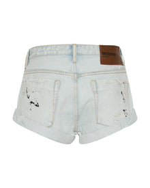 Bandits Low Waist Denim Shorts | Archived Florence Painted Blue