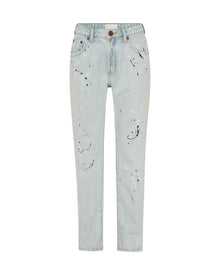 Awesome Baggies High Waist Straight Leg Denim Jeans | Florence Painted