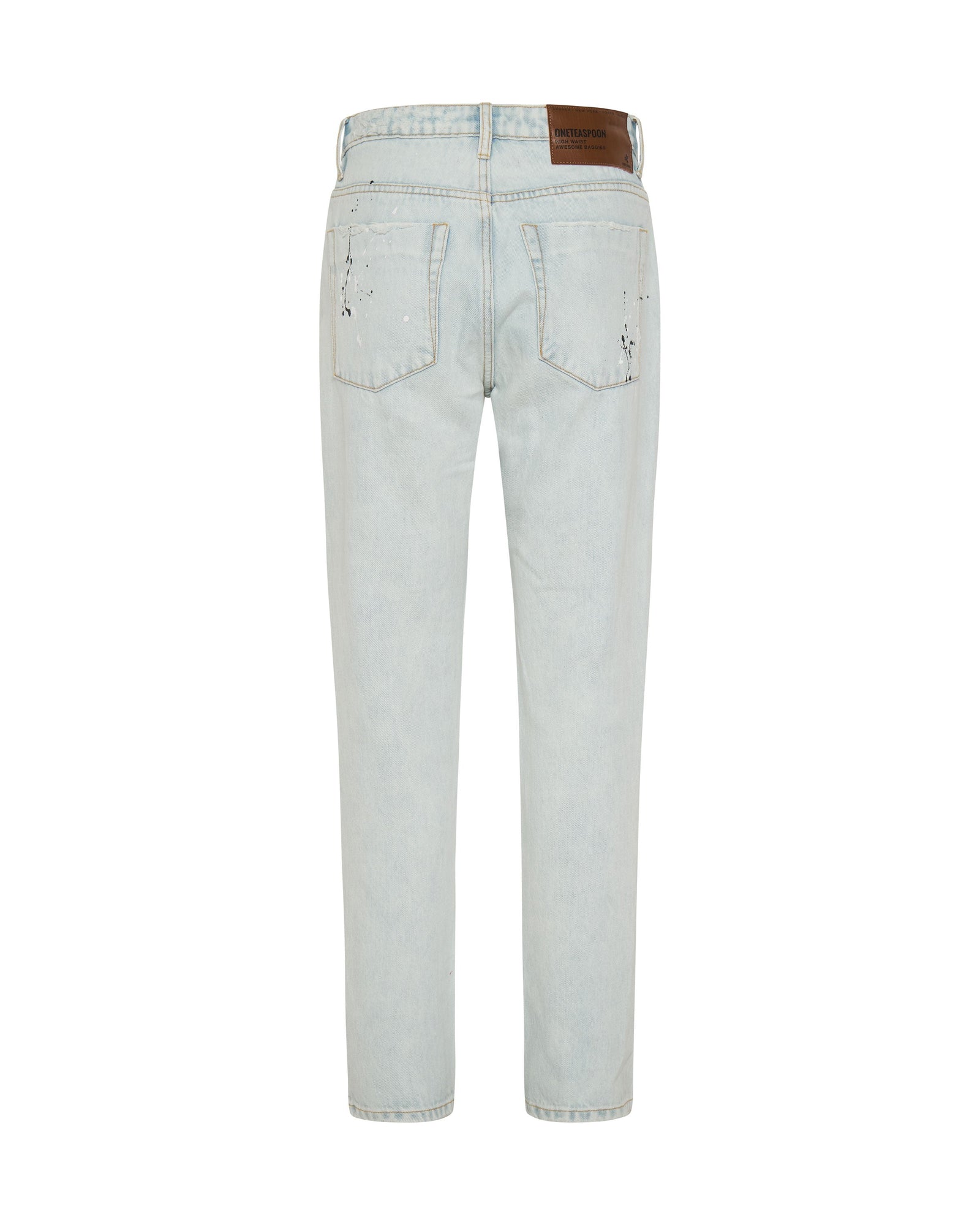 Awesome Baggies High Waist Straight Leg Denim Jeans | Florence Painted