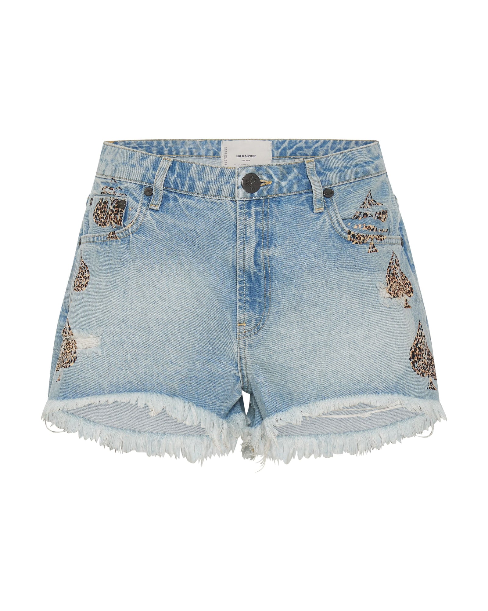 Truckers Mid Waist Relaxed Denim Shorts | Best Blue