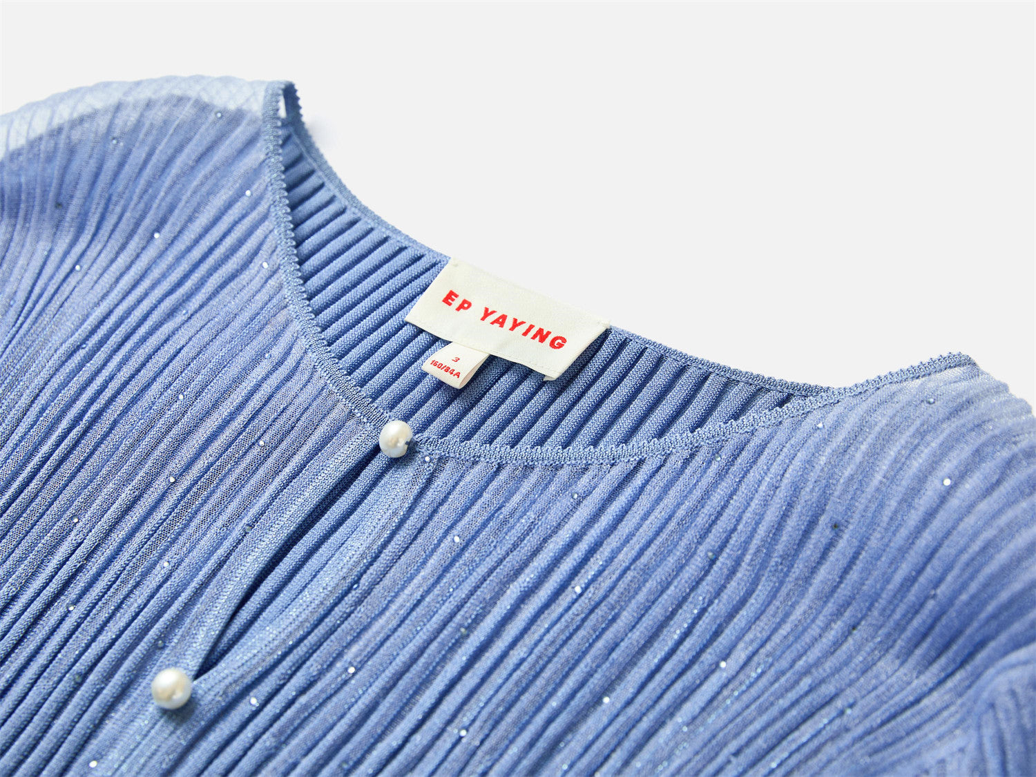 Silk-Acetate Knit Base Layer | Blue