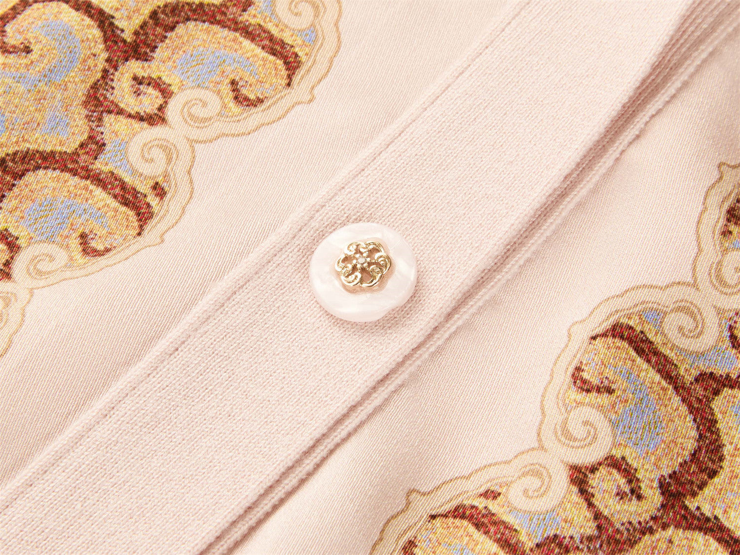 Mulberry Silk Wool Knit Sweater | Pink