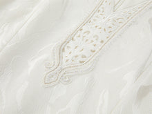Mulberry Silk Waist-Fitted Dress | White