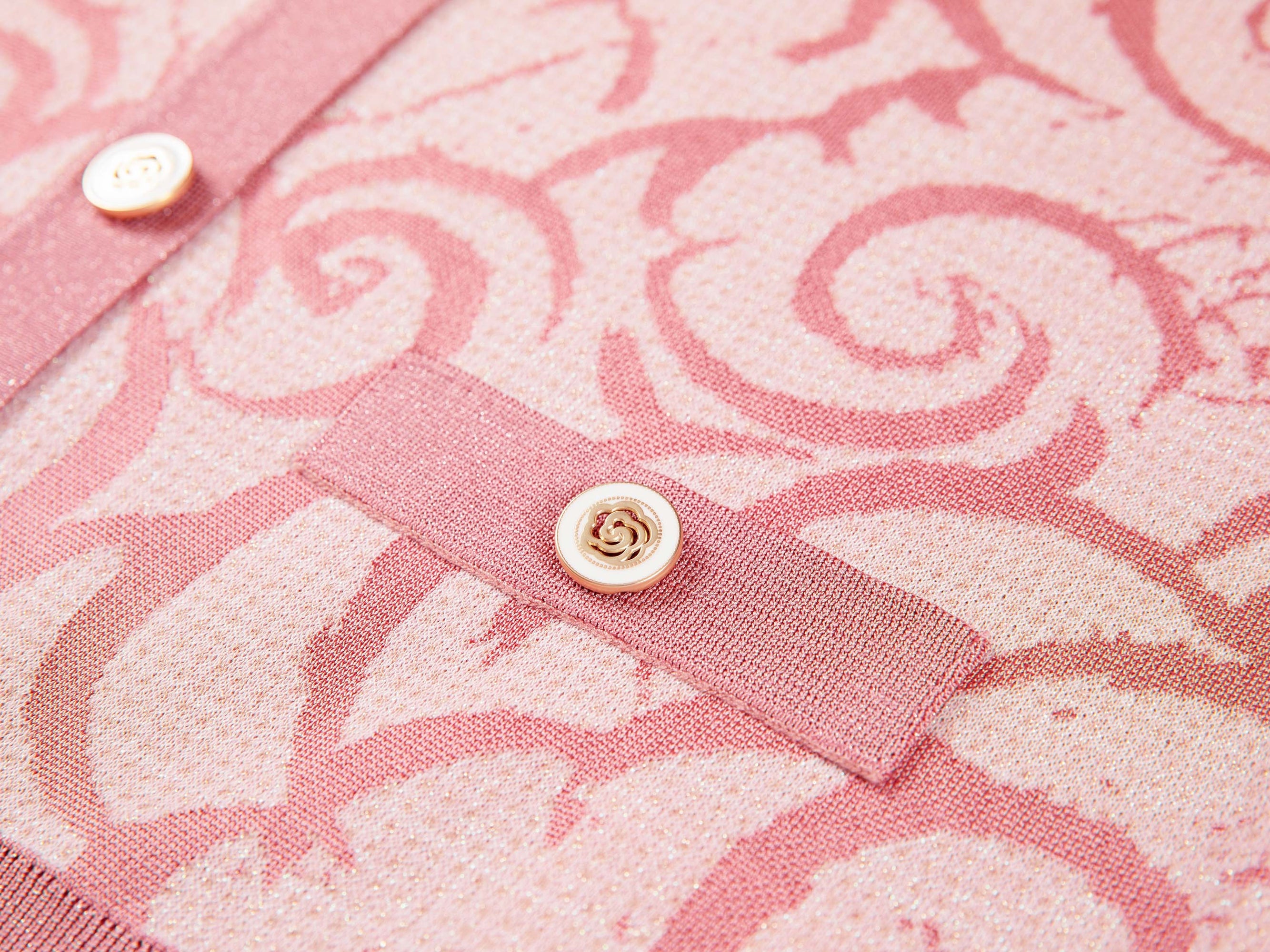 Sheer Knit Cardigan | Pink