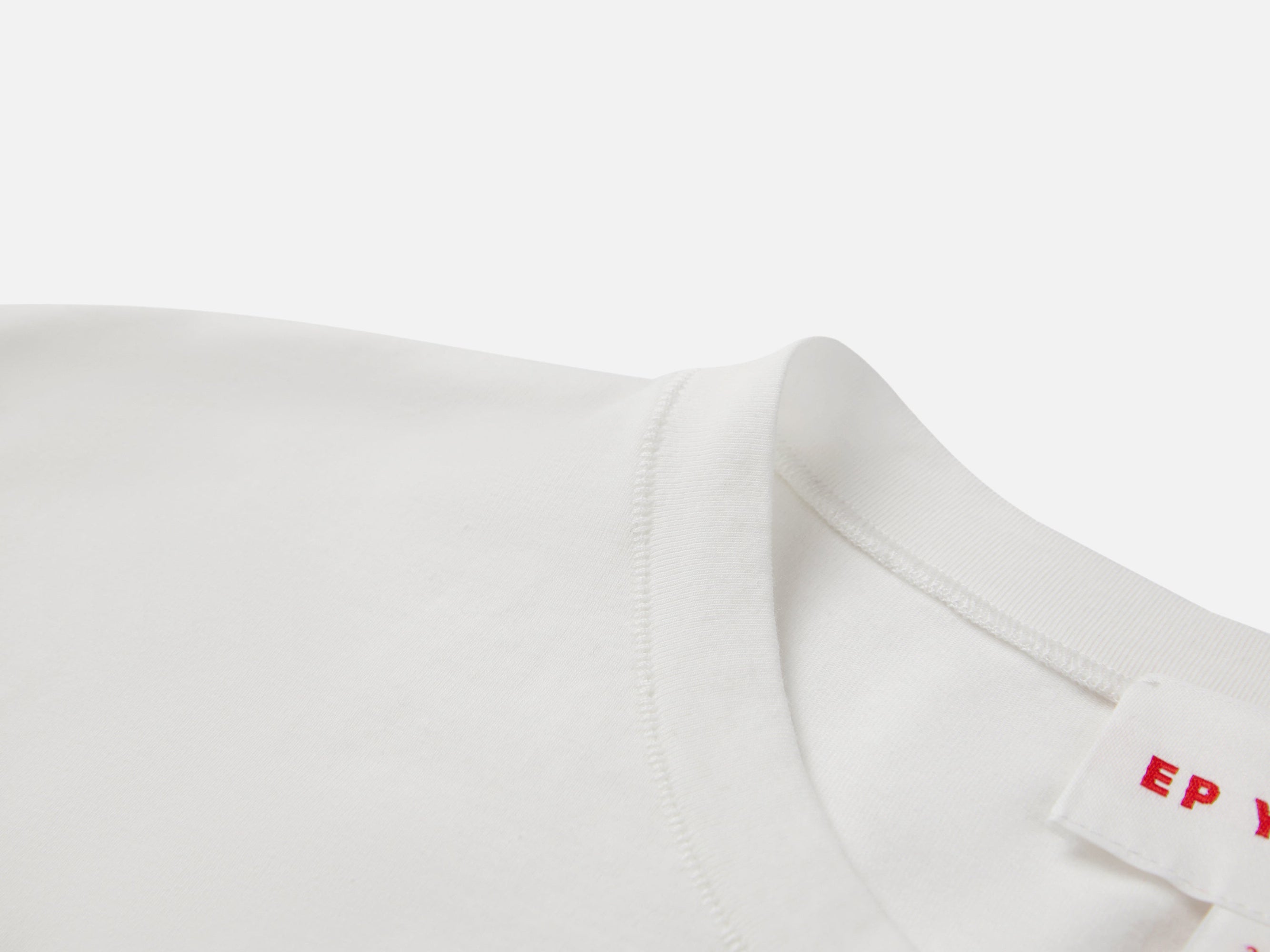 Cotton-Blend Tee | White