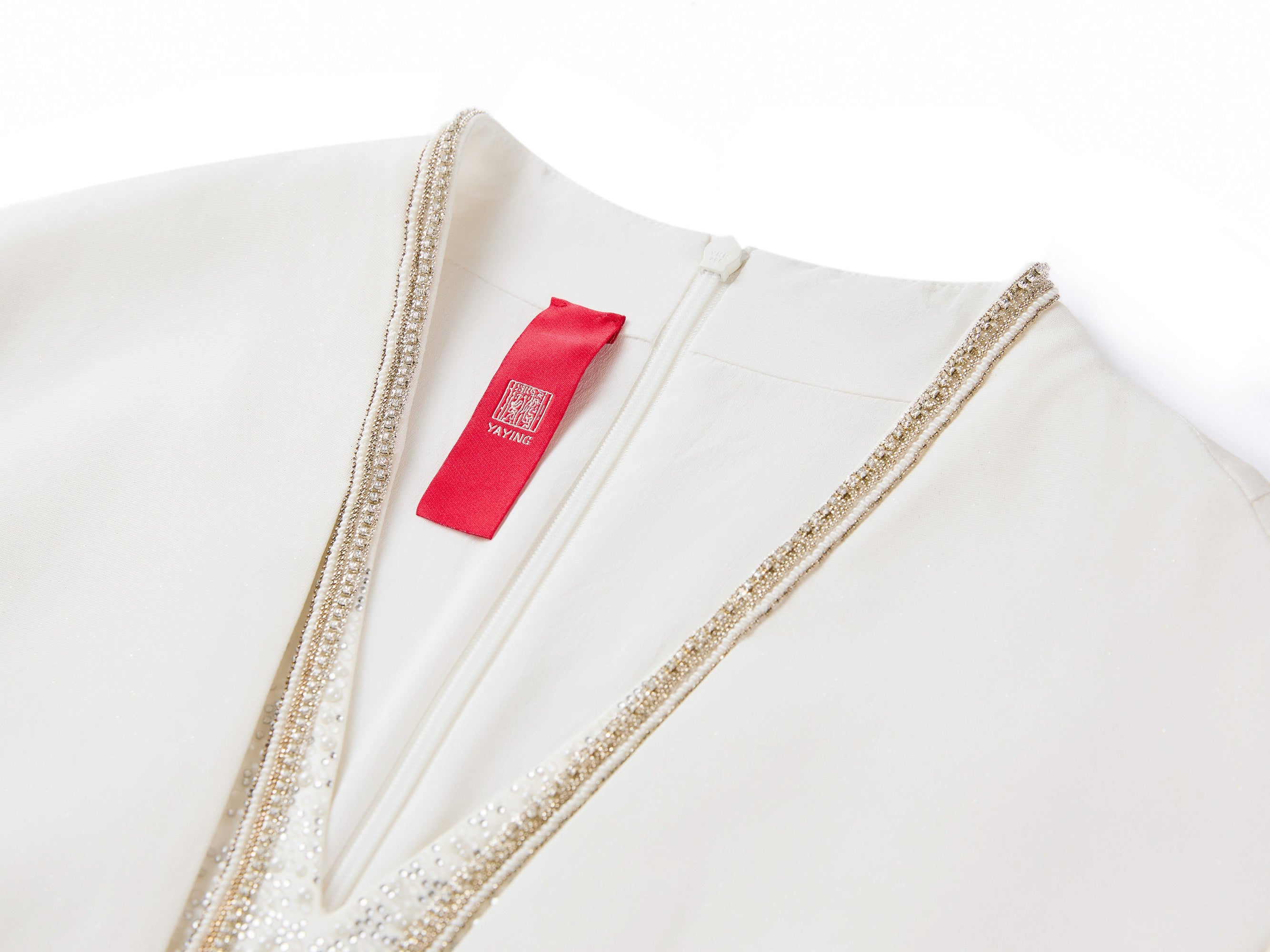Mulberry Silk Elegant Waist-Defining Dress | White