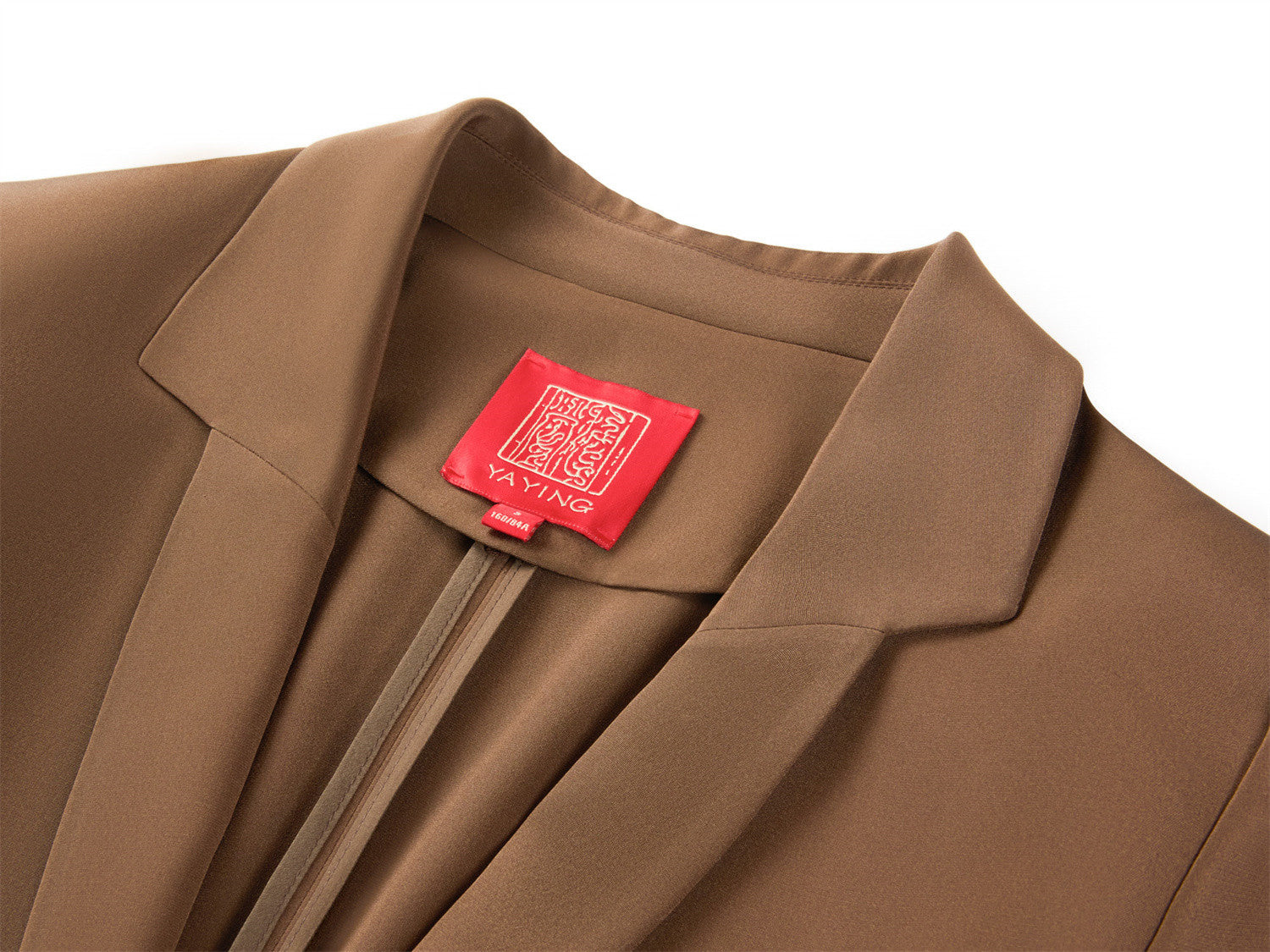 Silk Waist-Fitted Jacket | Brown