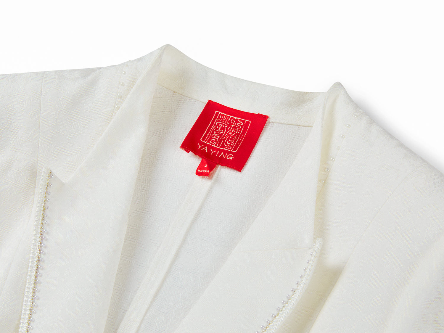 Silk New Chinese-style Suit Jacket | White