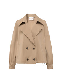 Short-cropped Trench Coat | Khaki