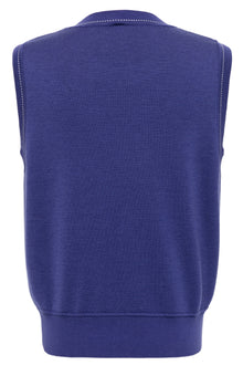 Printed Sleeveless Top | Purple