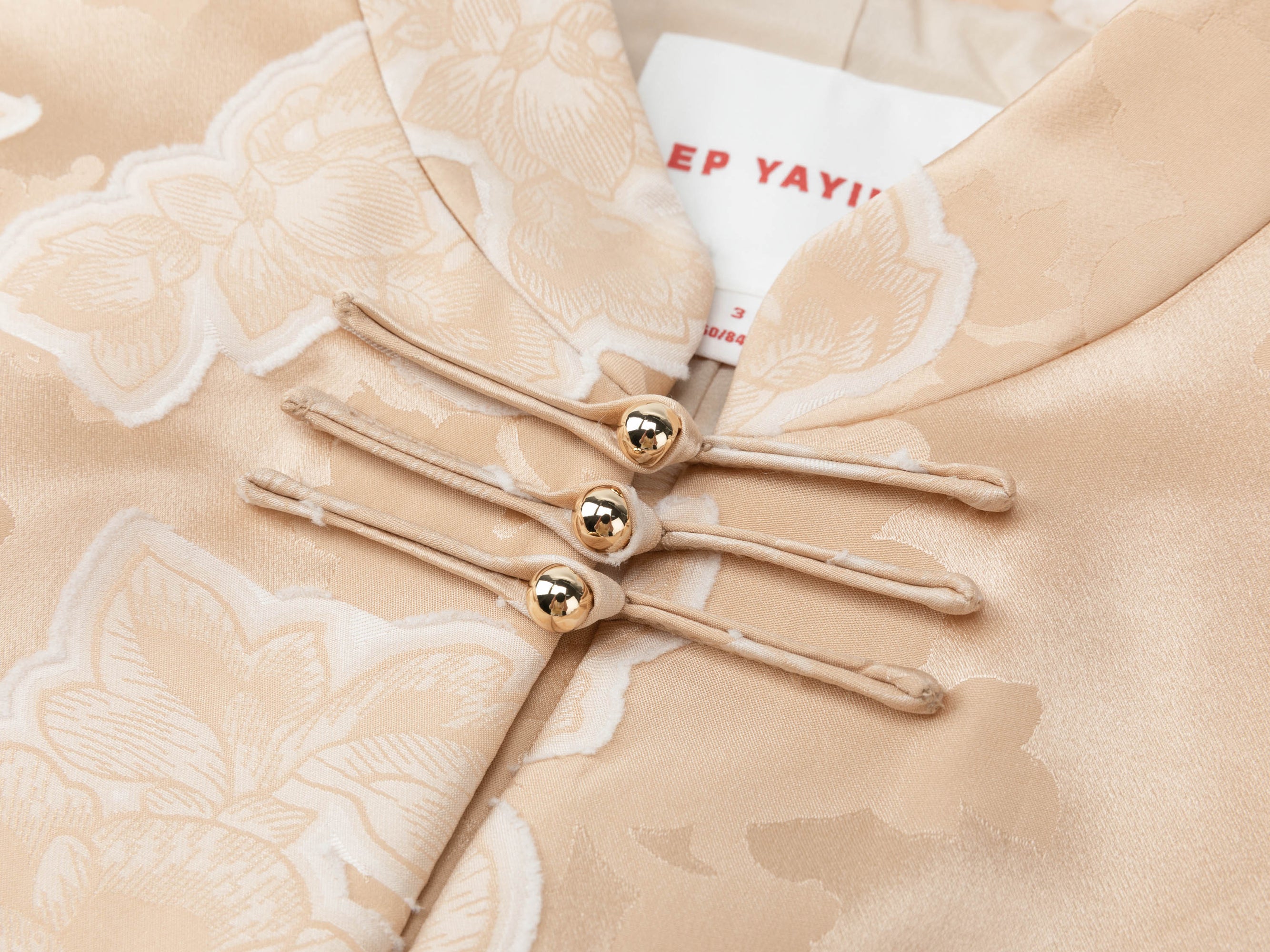 Mulberry Silk Chinese Style Neo-Chinese Silk-Padded Jacket | Beige
