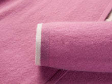 Layered Collar Soft Wool Cashmere Old Money Style Sweater | Pink