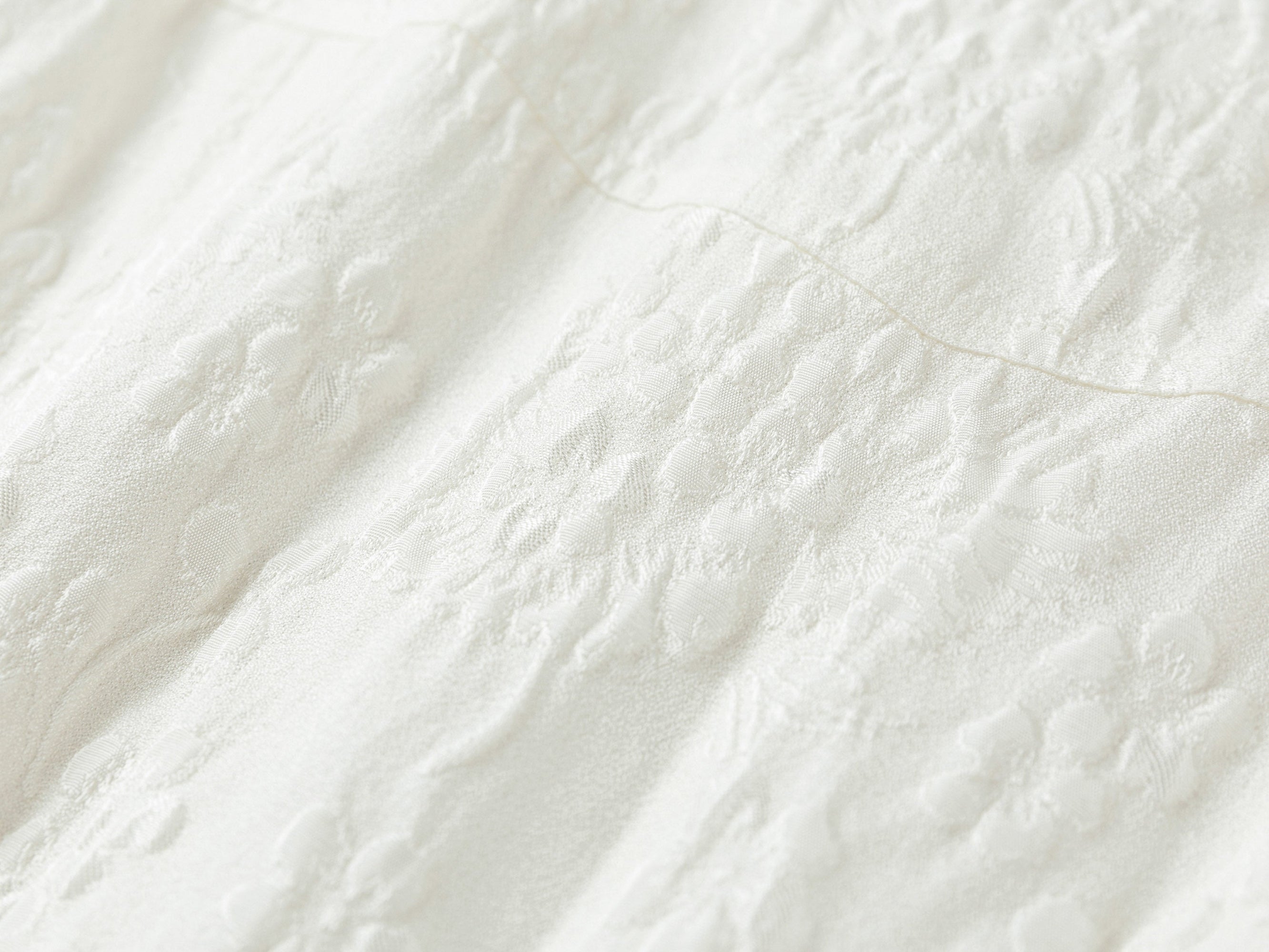 Acetate Jacquard Waist-Defining Dress | White