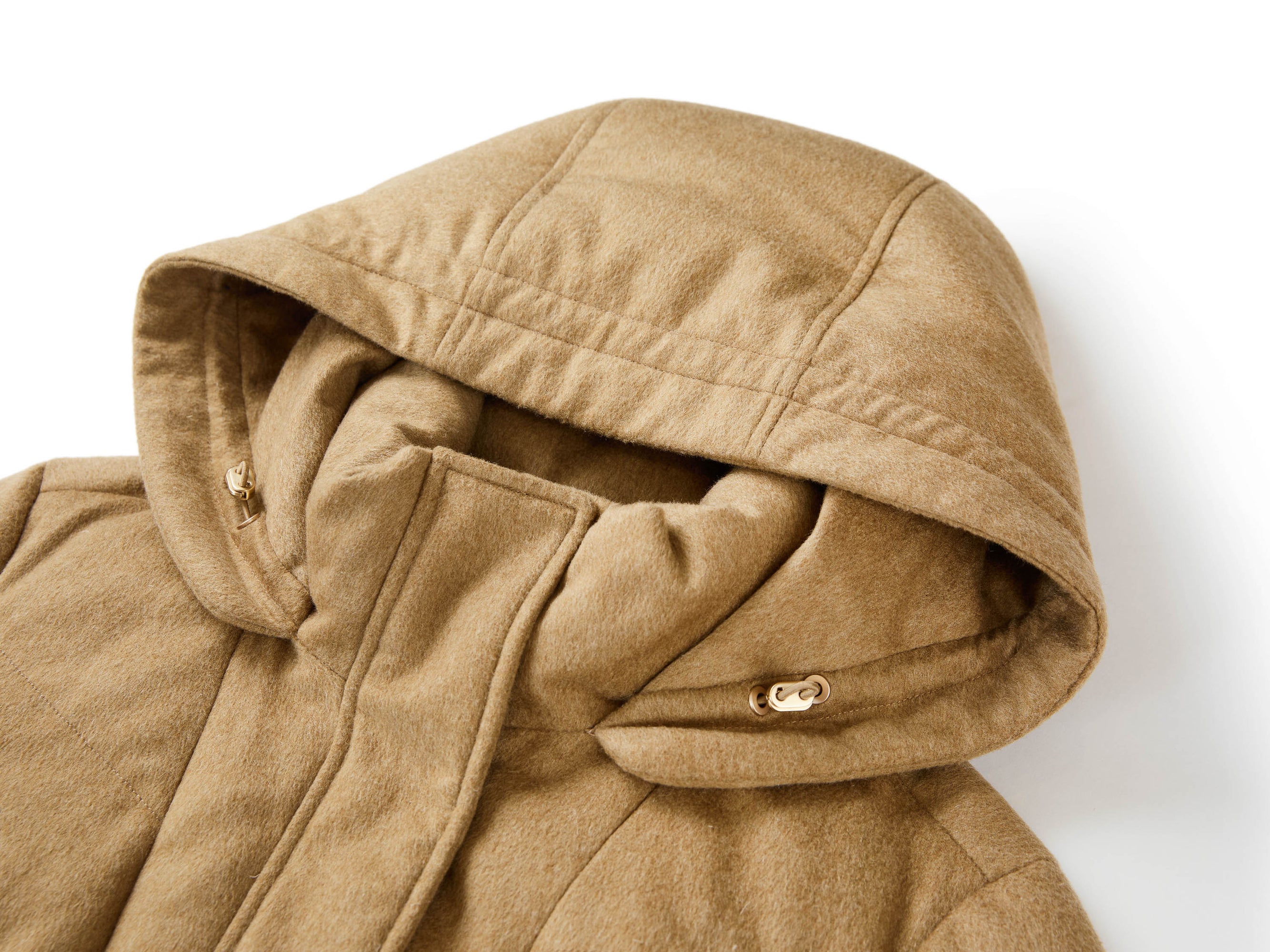 Cashmere Goose Down Long Jacket | Camel