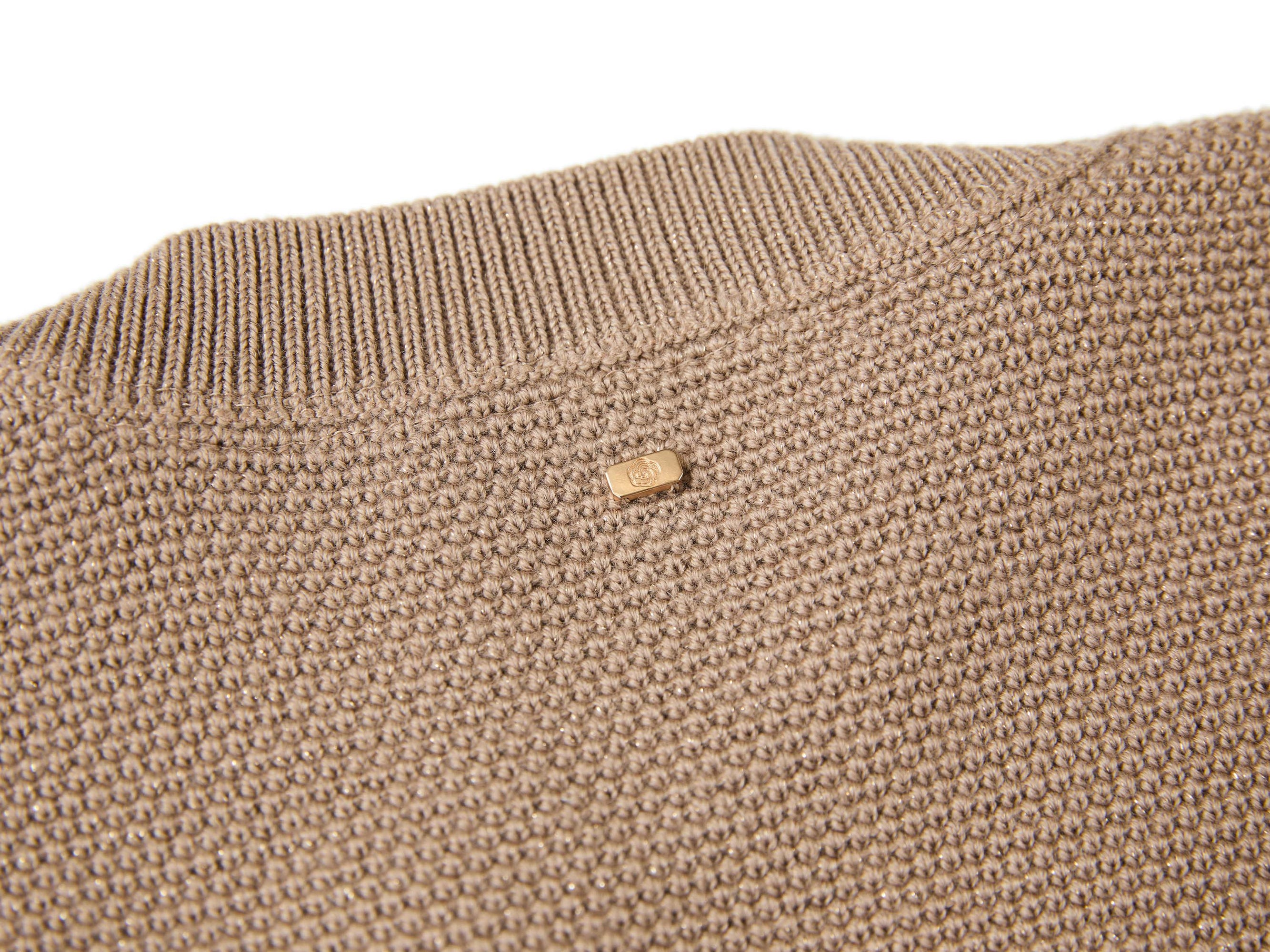 Goose Down Jacquard Jacket | Brown
