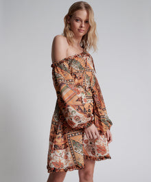 Bazaar Paisley One Shoulder Mini Dress | Paisley