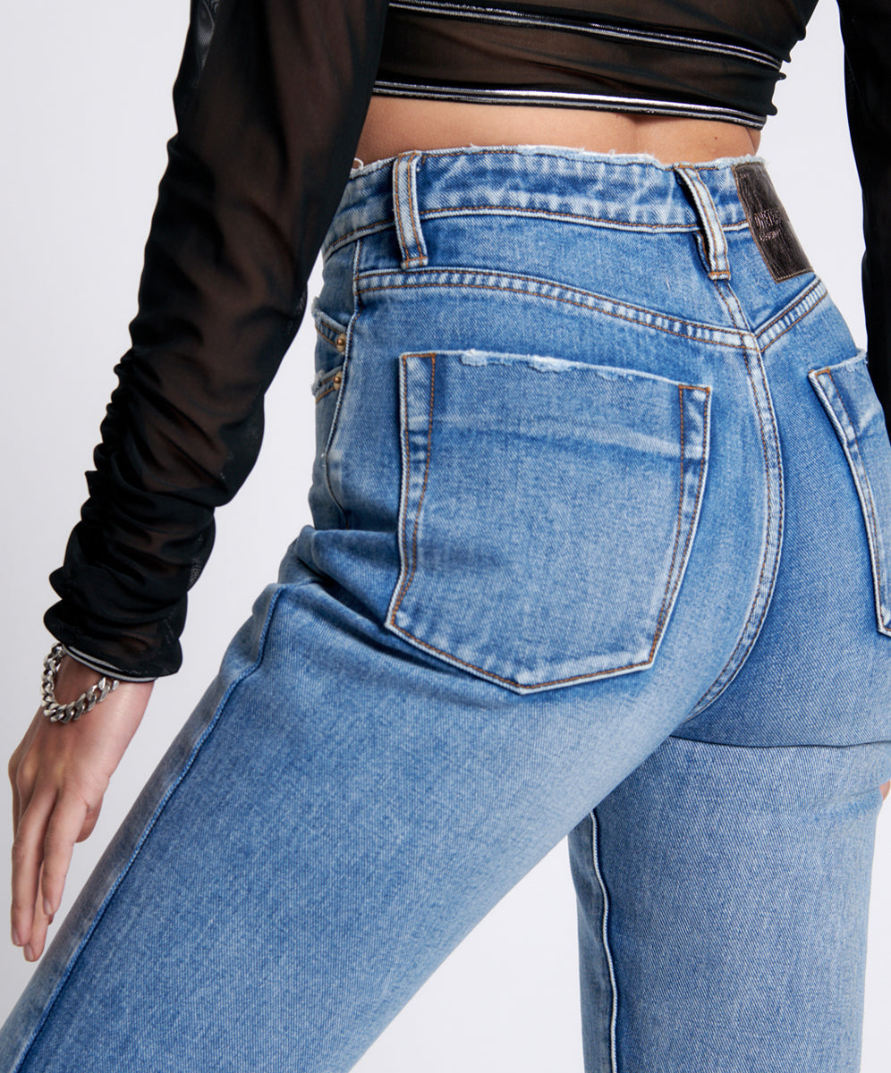 Legends High Waist Mom Fit Denim Jeans | Berlin Blue