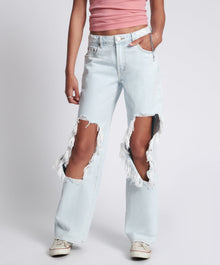 Jackson Mid Waist Wide Leg Denim Jeans | Le Surf