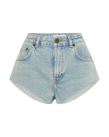 The One High Waist Cheeky Denim Shorts | Kansas Acid