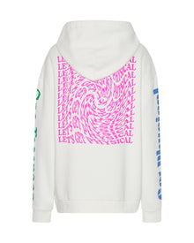 Get Physical Oversized Sweater Hoody | White