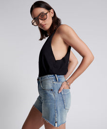 Legends High Waist Mom Fit Denim Shorts | Hendrixe