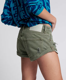 Bandits Low Waist Denim Shorts | Archived Military Khaki