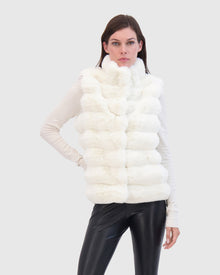 THEIA | Fur-Free Chinchilla (Faux Fur) Vest | White Chinch