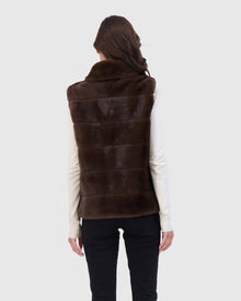 THEIA | Fur-Free Mink (Faux Fur) Vest  | Brown
