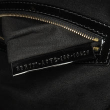 Fendi | Pre-Owned Shearling Pequin Baguette Satchel | Black