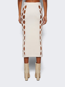 Diotima | Steer Cut-out Skirt | Ivory