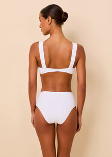 Womens | Lilo Ribbed Bikini Top | Optic White