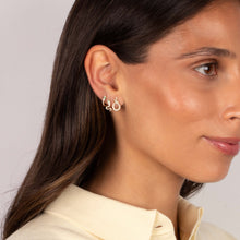 Diamond Pave Looped Snake Stud Earring 14K - Adina's Jewels