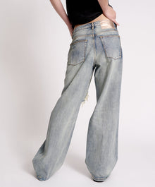 Jackson Mid Waist Wide Leg Denim Jeans | Old Blue