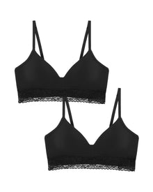 2 Pack | Journelle x Hanky Panky Molded Wireless  | Black x Black