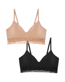 2 Pack | Molded Wireless  | Black x Taupe