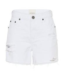 Legends High Waist Mom Fit Denim Shorts | Fresh White