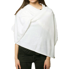 Cashmere Wrap (Flat Jersey) | White