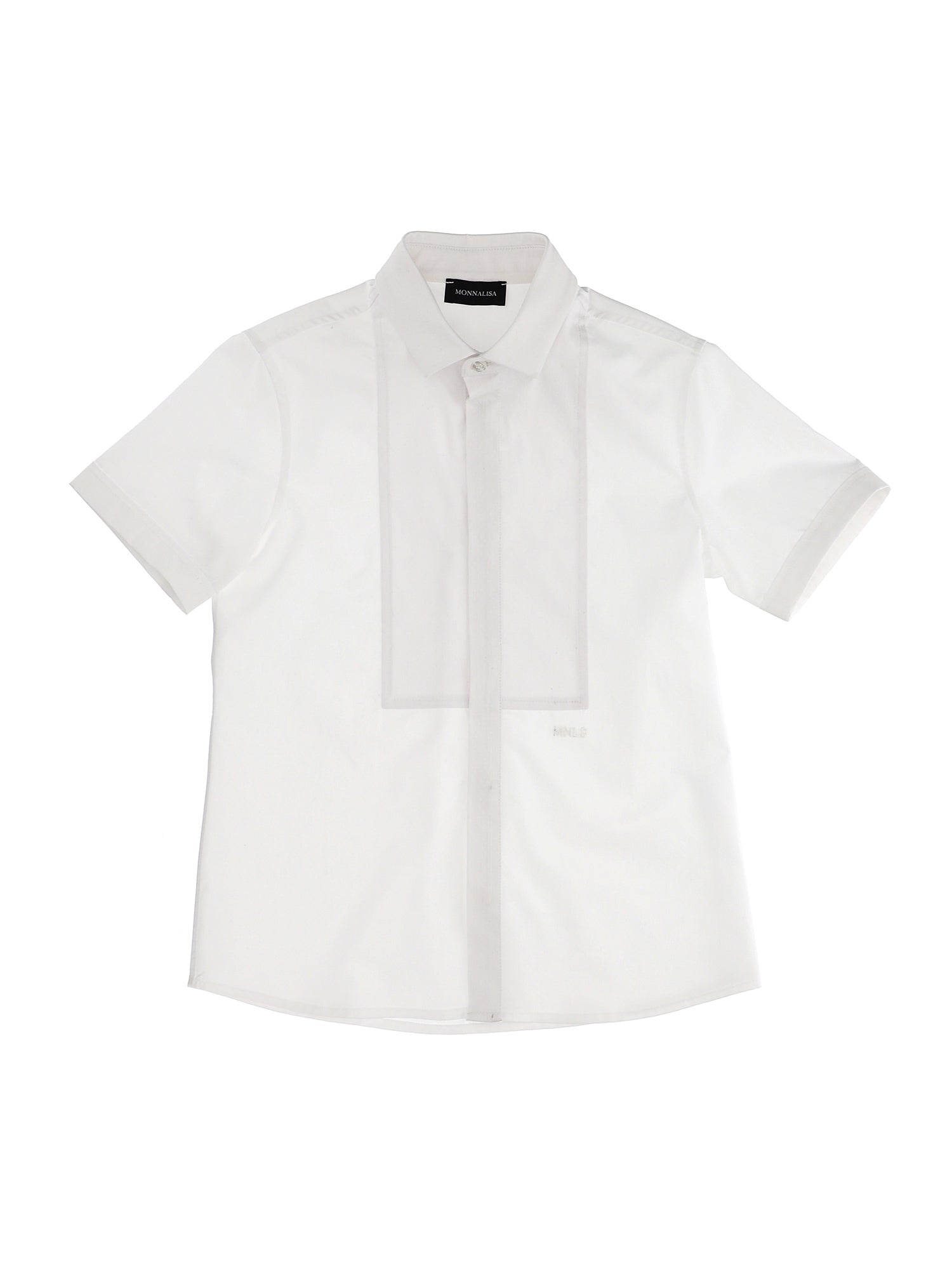 Boys | Short-Sleeved Shirt With Plastron | White