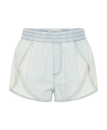 Runner Elasticated Denim Shorts | Le Surf